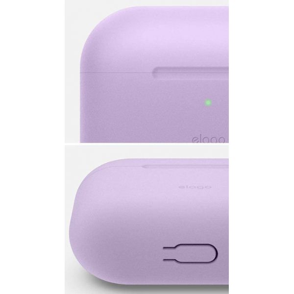 Чехол силиконовый Elago для AirPods Pro 2 чехол Silicone case лаванда - фото 4