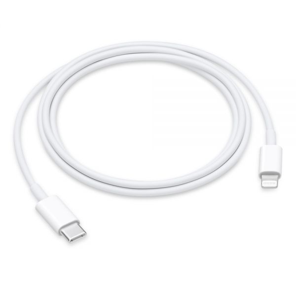 Кабель Apple с USB-C на Lightning, 1 метр, оригинал, Retail, белый - фото 2