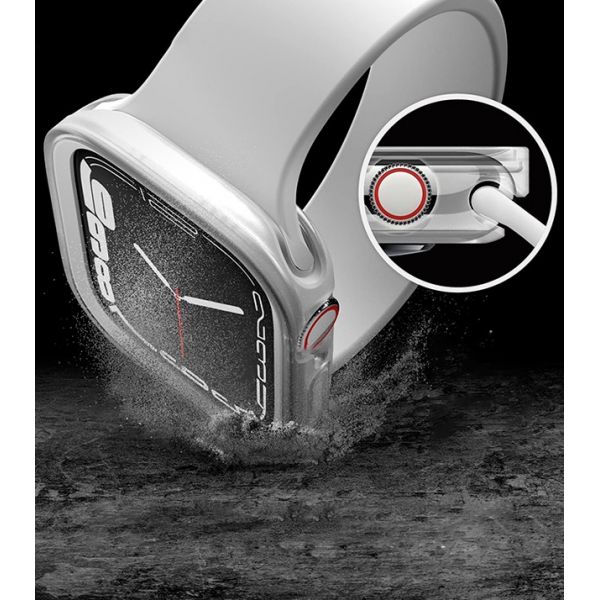 Ремешок Elago для Apple Watch 44/45 mm чехол DUO case Прозрачный/белый - фото 2