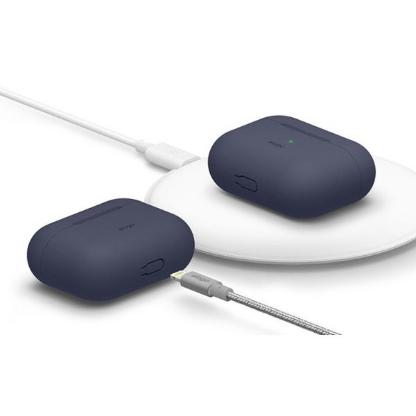 Чехол силиконовый Elago для AirPods Pro 2 чехол Silicone case Жан Индиго - баннер 2