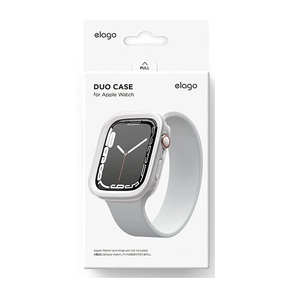 Ремешок Elago для Apple Watch 44/45 mm чехол DUO case Прозрачный/белый - фото 3