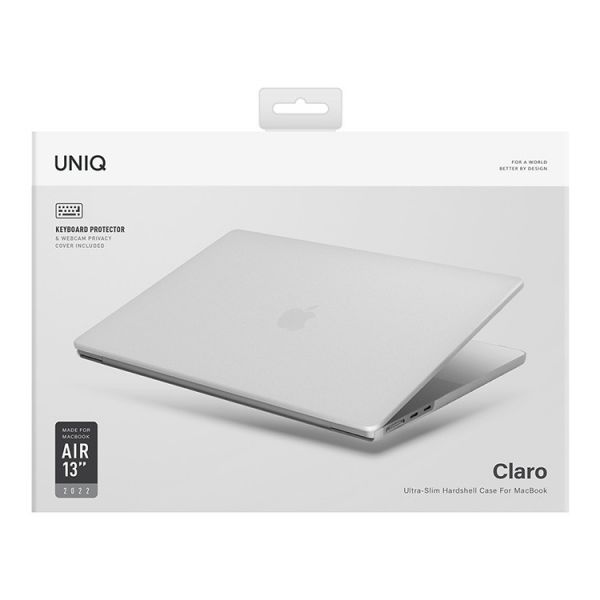 Чехол Uniq для Macbook Air 13 (2022 M2) HUSK Pro Claro (Матово-прозрачный) - фото 3