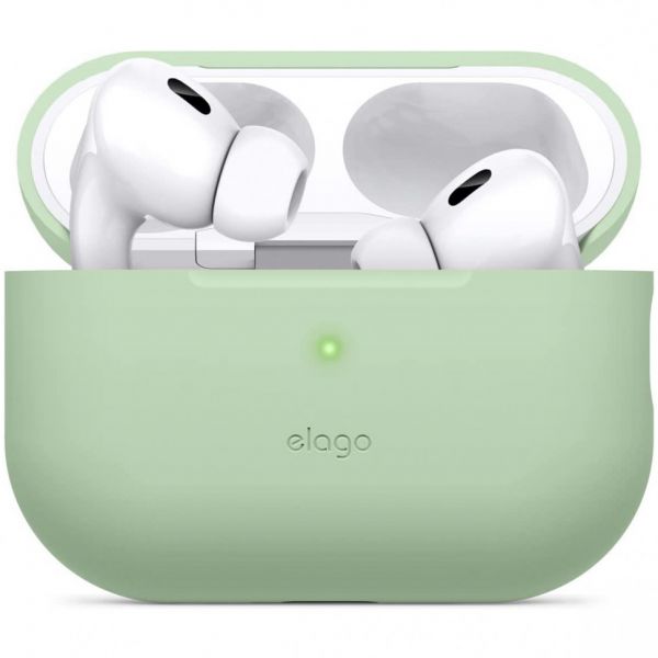 Чехол силиконовый Elago для AirPods Pro 2 чехол Silicone case Пастельно-зеленый - фото 2