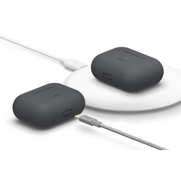 Чехол силиконовый Elago для AirPods Pro 2 чехол Silicone case Темно-серый - фото 3