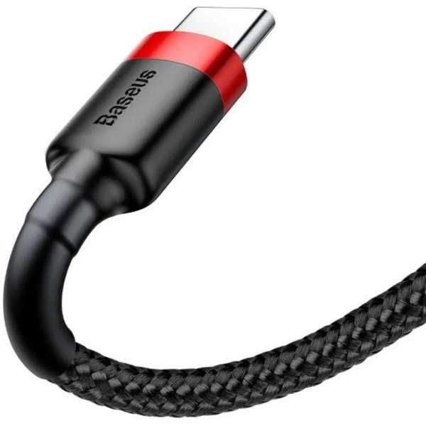Кабель Baseus cafule Cable USB For Type-C 3A 1M Red+Black - фото 4