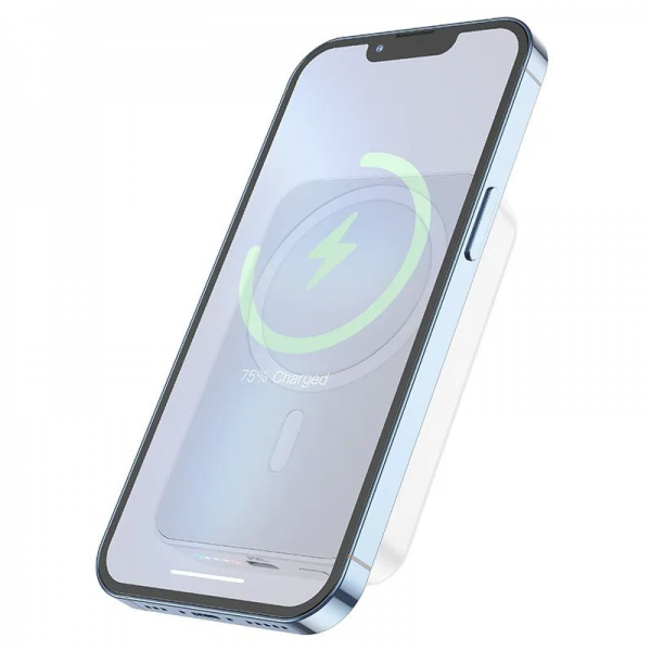 Внешний аккумулятор Borofone BJ25 с беспроводной зарядкой и MagSafe, 8000мАч, PD, 20Вт, белый - фото 4