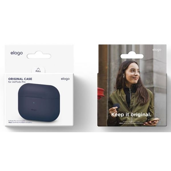 Чехол силиконовый Elago для AirPods Pro 2 чехол Silicone case Жан Индиго - баннер 5
