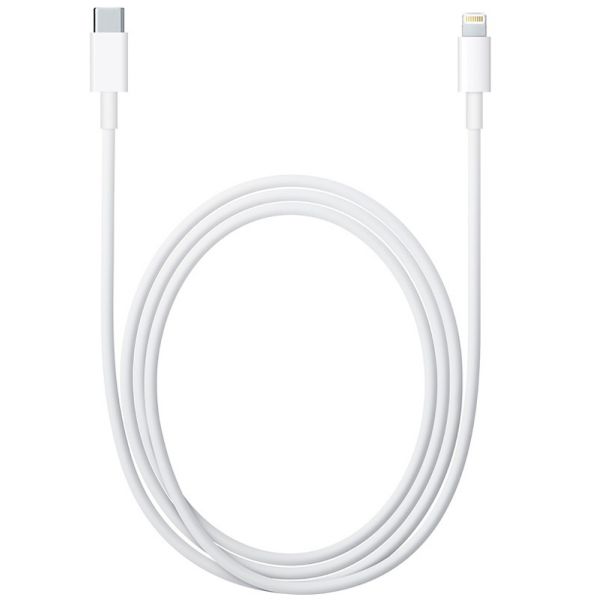 Кабель Apple с USB-C на Lightning, 1 метр, оригинал, Retail, белый - фото 1