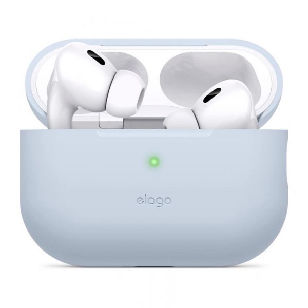 Чехол силиконовый Elago для AirPods Pro 2 чехол Silicone case Светло-синий - фото 1