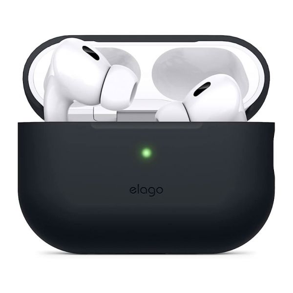 Чехол силиконовый Elago для AirPods Pro 2 чехол Silicone case черный - фото 1