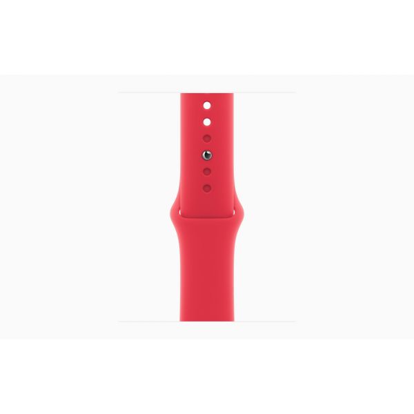Apple Watch Series 9, 41 мм, алюминиевый корпус (PRODUCT)RED, спортивный ремешок красный (M/L) - фото 3