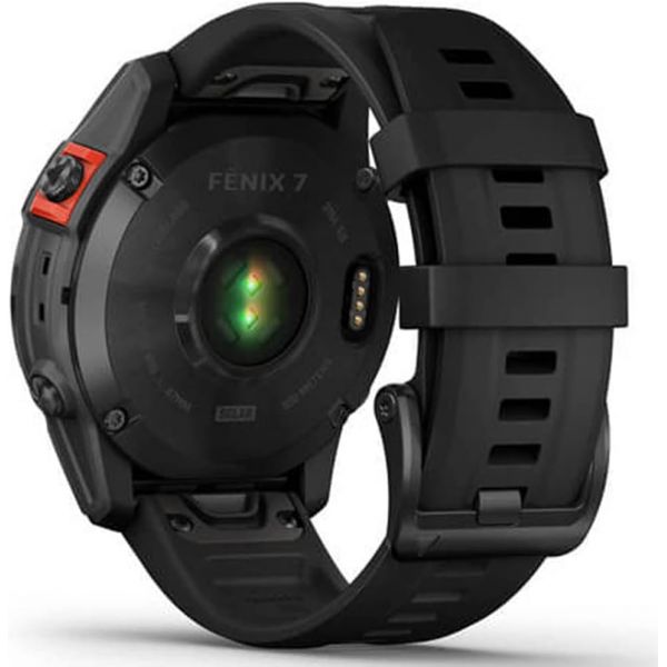 Умные часы Garmin FENIX 7 Solar серый с черным ремешком - фото 3