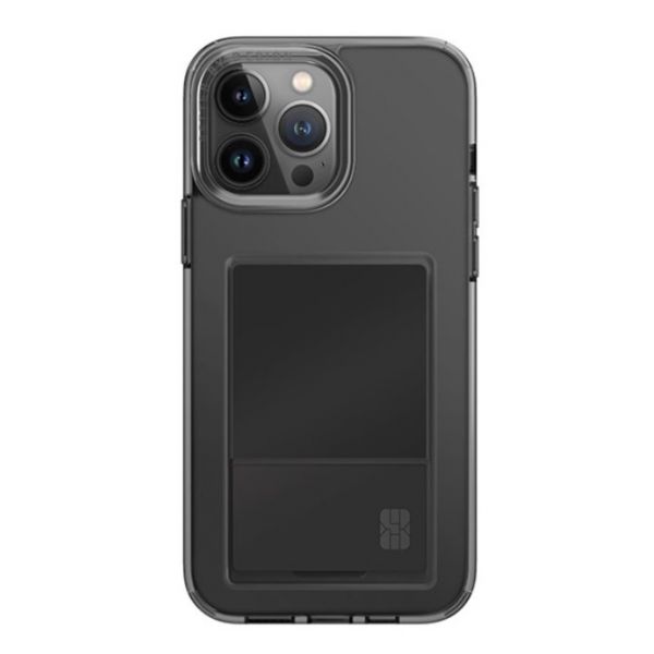 Чехол Uniq для iPhone 15 Pro Max Air Fender ID (cardslot) Серый - фото 3