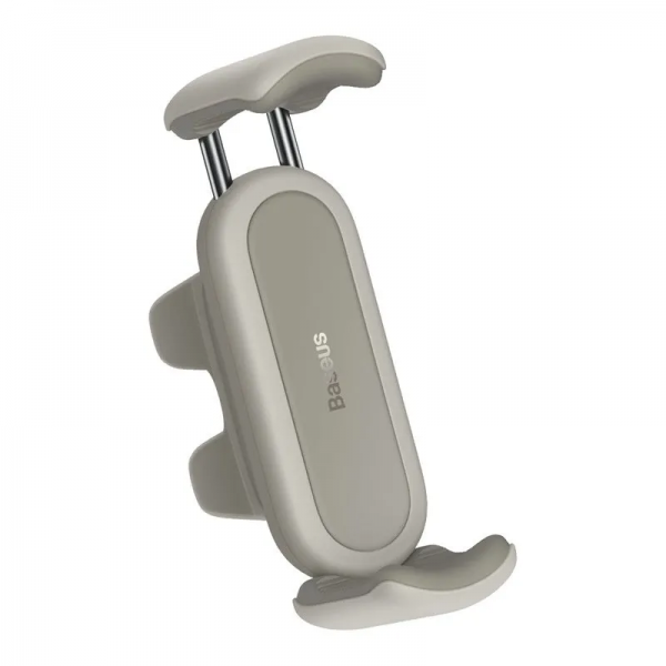 Держатель автомобильный Baseus Steel Cannon 2 Air Outlet Car Mount кремово-белый - фото 2