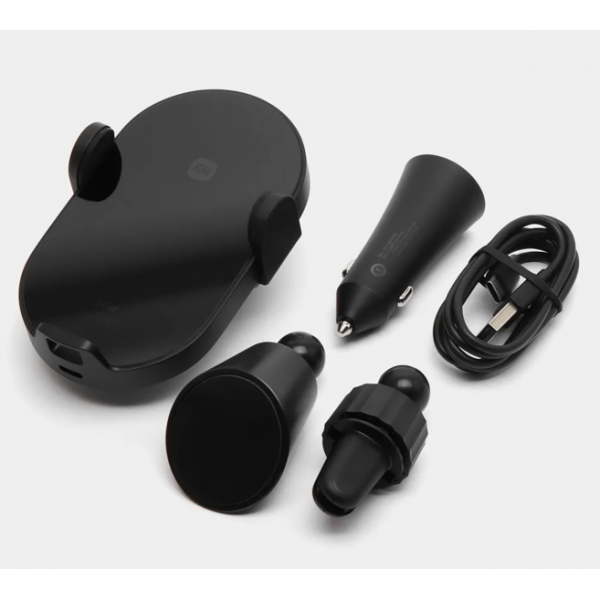 Автомобильный держатель Xiaomi Wireless Car Charger, с беспроводной зарядкой, 30 Вт, чёрный - фото 6