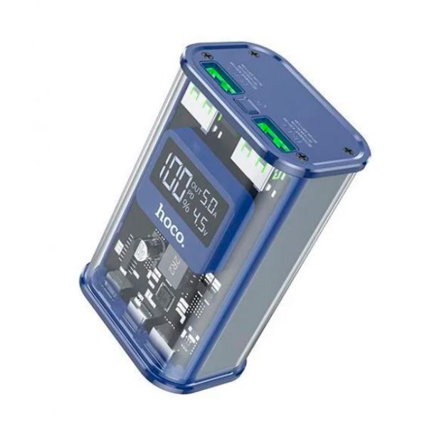 Внешний аккумулятор Hoco J105 Discovery, 10000мАч PD+QC3.0 (синий) - фото 2