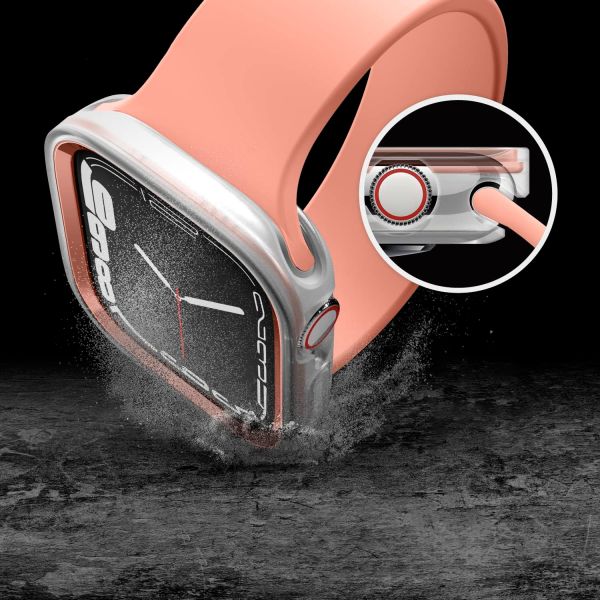 Ремешок Elago для Apple Watch 40/41 mm чехол DUO case Прозрачный/Розовое золото - фото 2