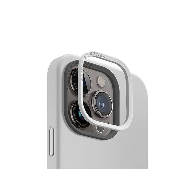 Чехол Uniq для iPhone 15 Pro LINO Мел серый (Magsafe) - фото 4