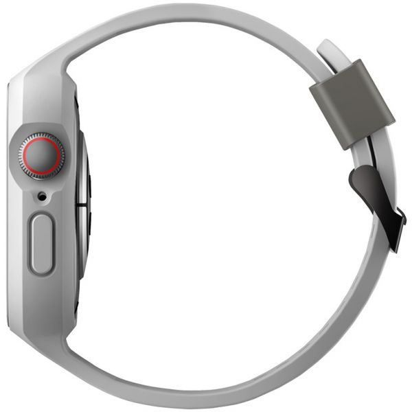 Ремешок Uniq для Apple Watch 45/44 mm чехол+ремень Monos 2-in-1 чехол+ремешок серый - фото 3