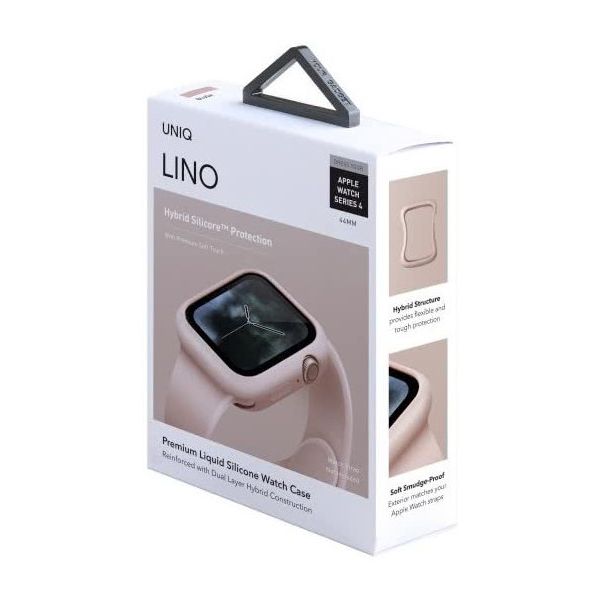 Чехол Uniq для Apple Watch 44 mm LINO Розовый - фото 5