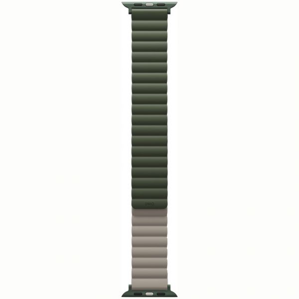 Ремешок Uniq для Apple Watch 49/45/44/42 mm Revix reversible Magnetic Зеленый/Темно-серый - фото 5