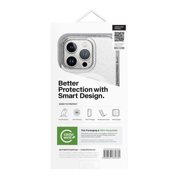 Чехол Uniq для iPhone 15 Pro Lifepro Xtreme Мишура (MagSafe) - фото 8