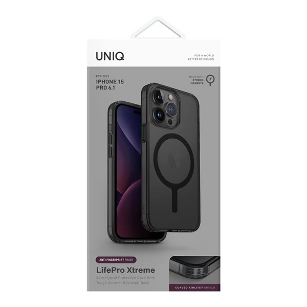 Чехол Uniq для iPhone 15 Pro Lifepro Xtreme AF Морозный дым (MagSafe) - фото 6