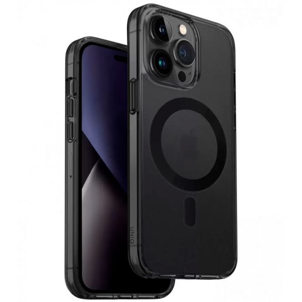 Чехол UNIQUE case TPU magnetic protective для iPhone 14 Pro Max (6.1), темно-прозрачный - фото 1