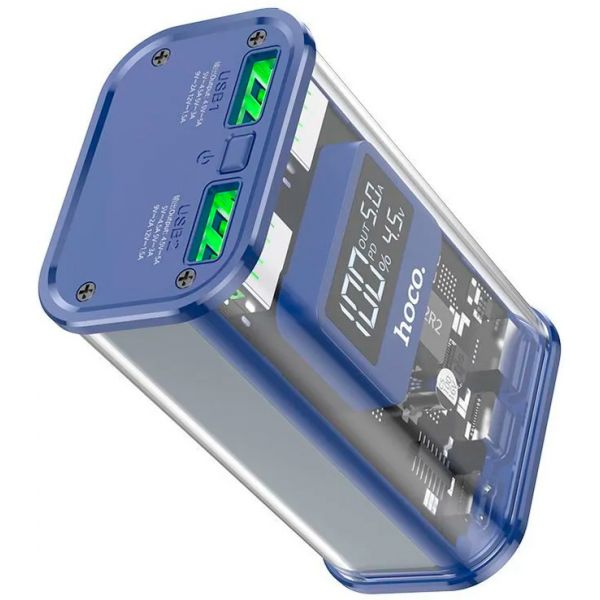 Внешний аккумулятор Hoco J105 Discovery, 10000мАч PD+QC3.0 (синий) - фото 1