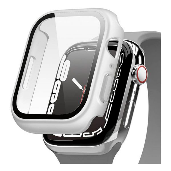 Ремешок Elago для Apple Watch 44/45 mm чехол Clear Shield case+9H glass Матовый Прозрачный - фото 1