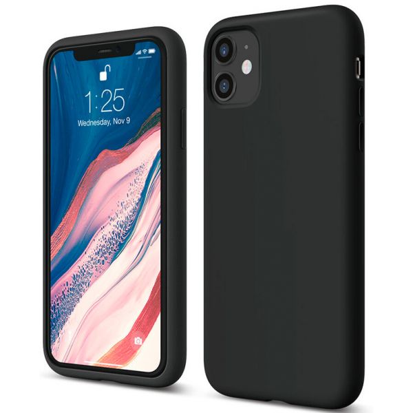 Чехол Elago для iPhone 11 Soft silicone case Черный - фото 1