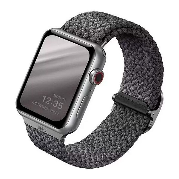 Ремешок Uniq для Apple Watch 41/40/38 mm ASPEN Strap плетеный серый - фото 1