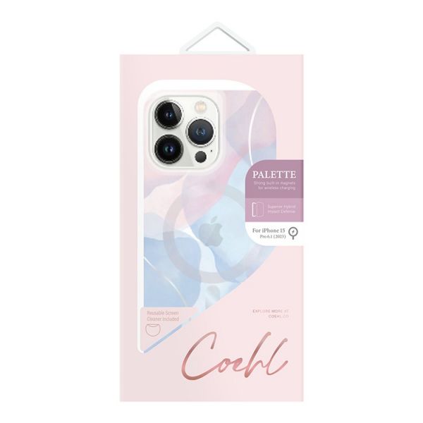 Чехол Uniq для iPhone 15 Pro COEHL Palette Сумеречный синий - фото 3