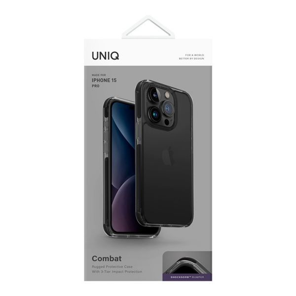 Чехол Uniq для iPhone 15 Pro Combat Черный - фото 6