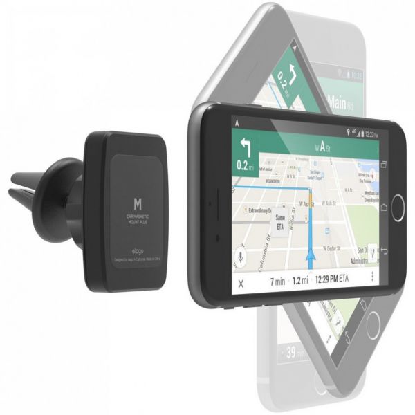 Автодержатель Elago Magnetic Mount Plus (для больших), черный - фото 2