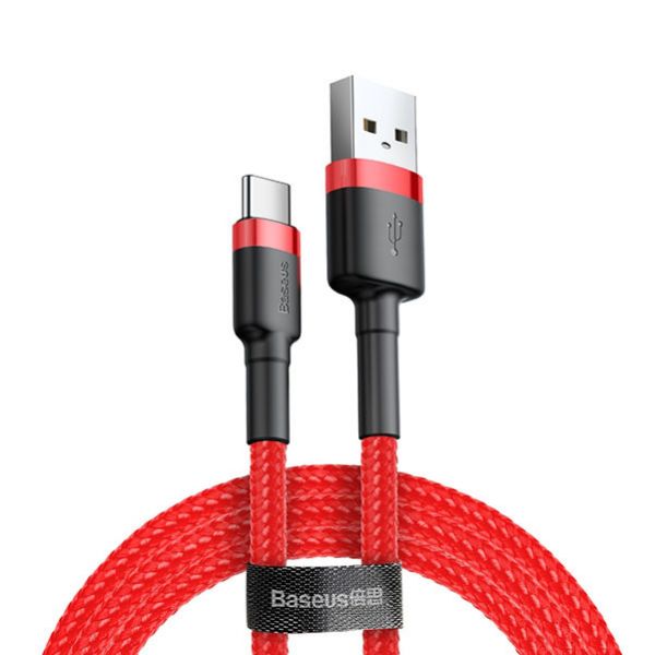 Кабель Baseus cafule Cable USB For Type-C 2A 2m Red+Red - фото 2