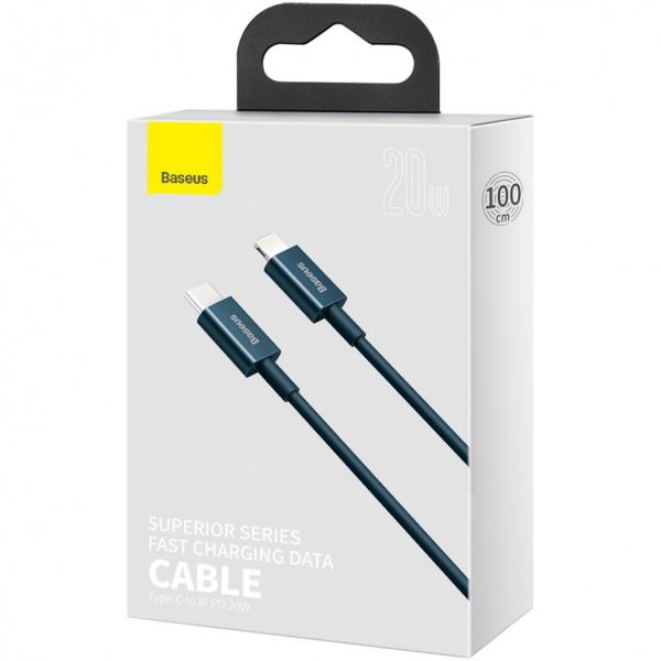 Кабель Baseus Superior Series Fast Charging Data Cable Type-C to iP PD 20W 1m Blue - фото 4