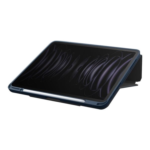 Чехол Uniq для iPad Pro 11 (2022/21) / Air 10.9 (2022/20) ROVUS Magnetic 360 Rotating Detachable синий - фото 3