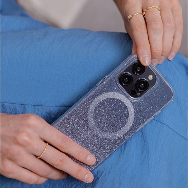 Чехол Uniq для iPhone 15 Pro Max COEHL Lumino Прусский синий (MagSafe) - фото 2