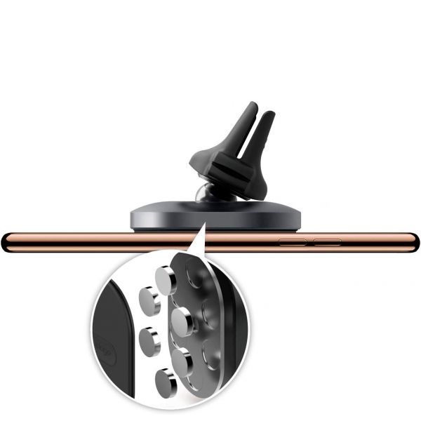 Автодержатель Elago Hexa Aluminium Magnetic Mount Dark, серый - фото 4