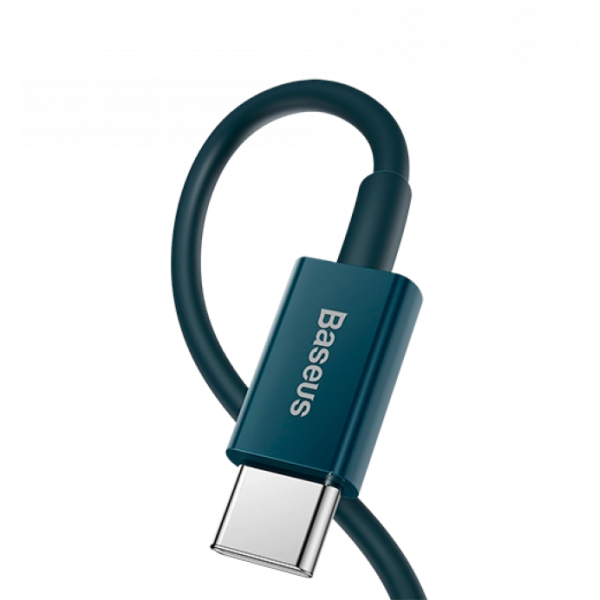 Кабель Baseus Superior Series Fast Charging Data Cable Type-C to iP PD 20W 1m Blue - фото 3