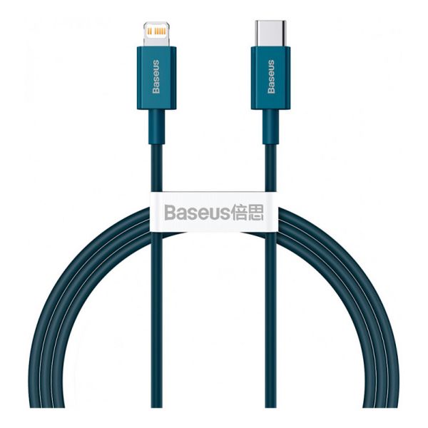 Кабель Baseus Superior Series Fast Charging Data Cable Type-C to iP PD 20W 1m Blue - фото 1
