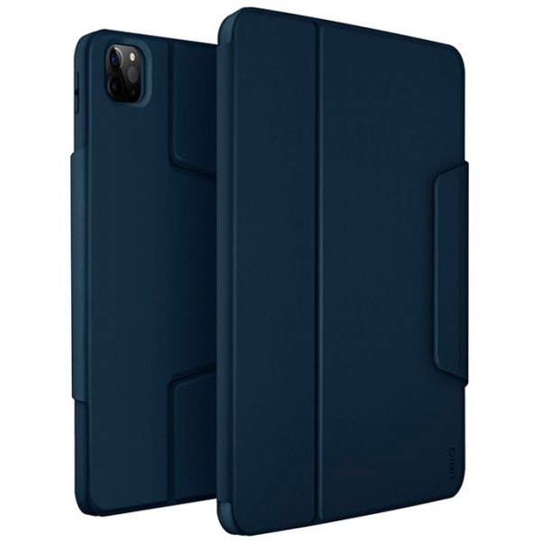 Чехол Uniq для iPad Pro 11 (2022/21) / Air 10.9 (2022/20) ROVUS Magnetic 360 Rotating Detachable синий - фото 1