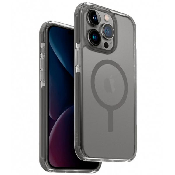 Чехол Uniq для iPhone 15 Pro Max Combat AF Морозно-серый (MagSafe) - фото 1