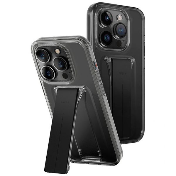 Чехол Uniq для iPhone 15 Pro Heldro Mount со стойкой дыма - фото 1