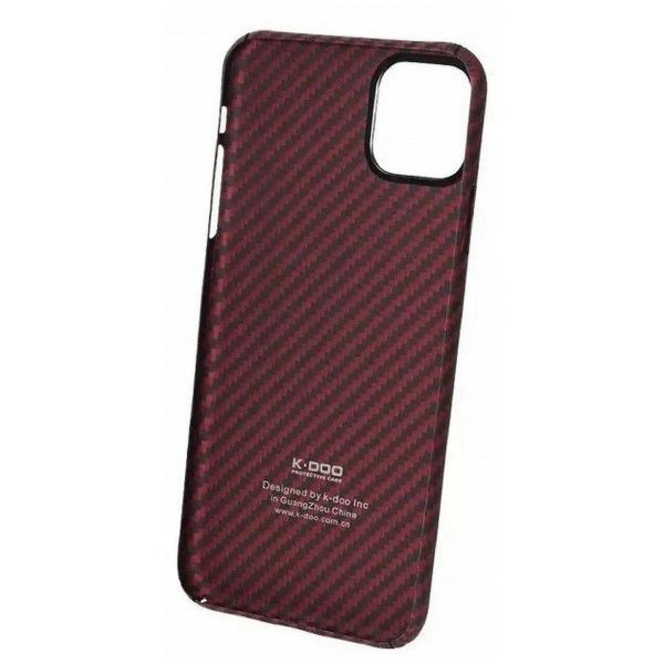 Чехол накладка K-Doo Keivlar для iPhone 14 Pro, черный - красный - фото 2