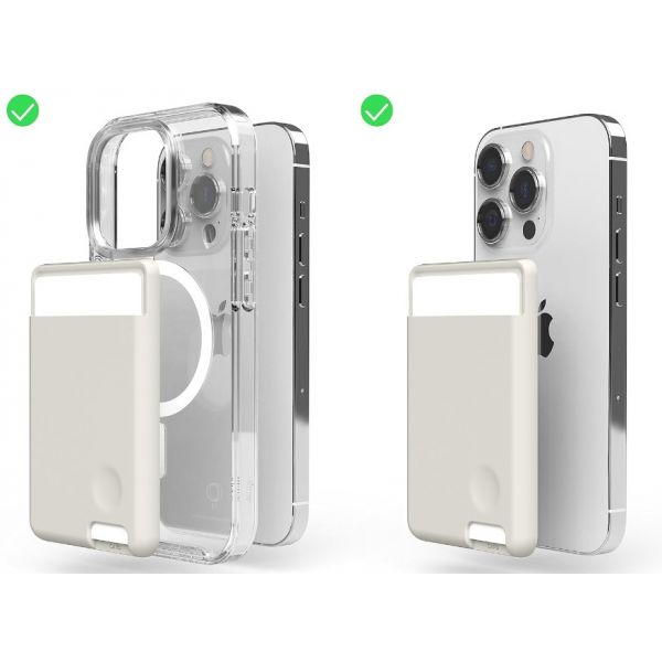 Магн. бумажник Elago MagSafe Silicone Card Pocket Камень - фото 4