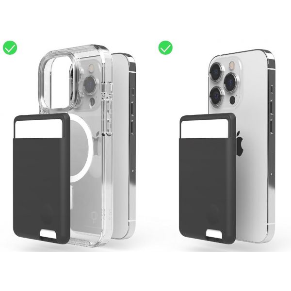 Магн. бумажник Elago MagSafe Silicone Card Pocket Черный - фото 4