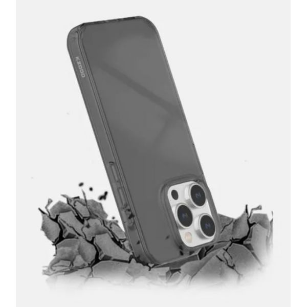 Чехол-накладка K-Doo Guardian для iPhone 14 Pro Max, полиуретан (TPU), противоударный, чёрный / прозрачный - фото 3