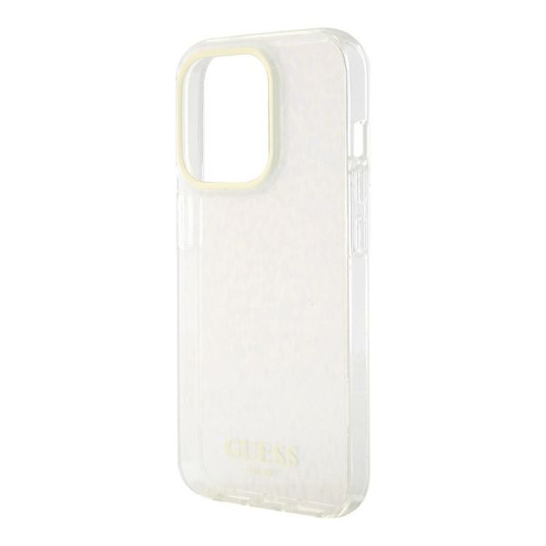 Чехол Guess для iPhone 15 Pro PC/TPU Faceted Mirror Disco Твердый розовый - фото 4